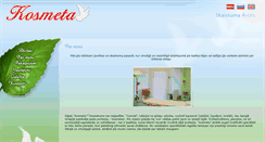Desktop Screenshot of kosmeta.lv